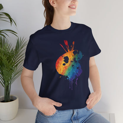 Watercolor Paint Palette T-Shirt — Rainbow Artist Tee