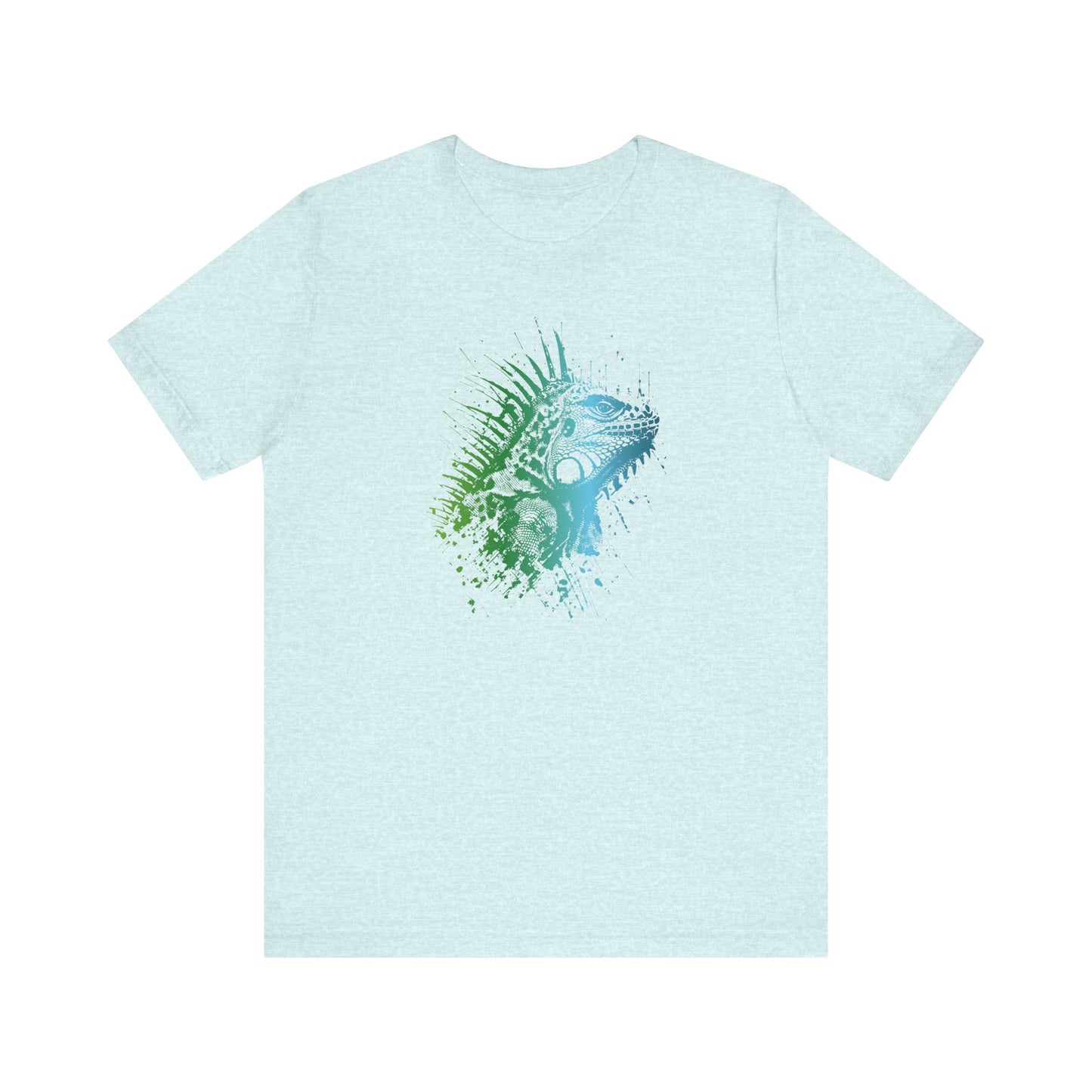 Iguana Splash T‑Shirt — Watercolor Reptile Graphic Tee
