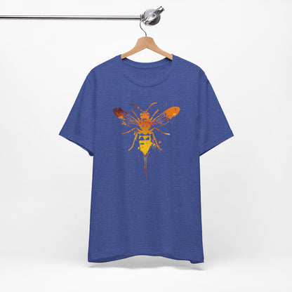 Sting Like a Bee Graphic Tee — Orange Watercolor Bee Shirt