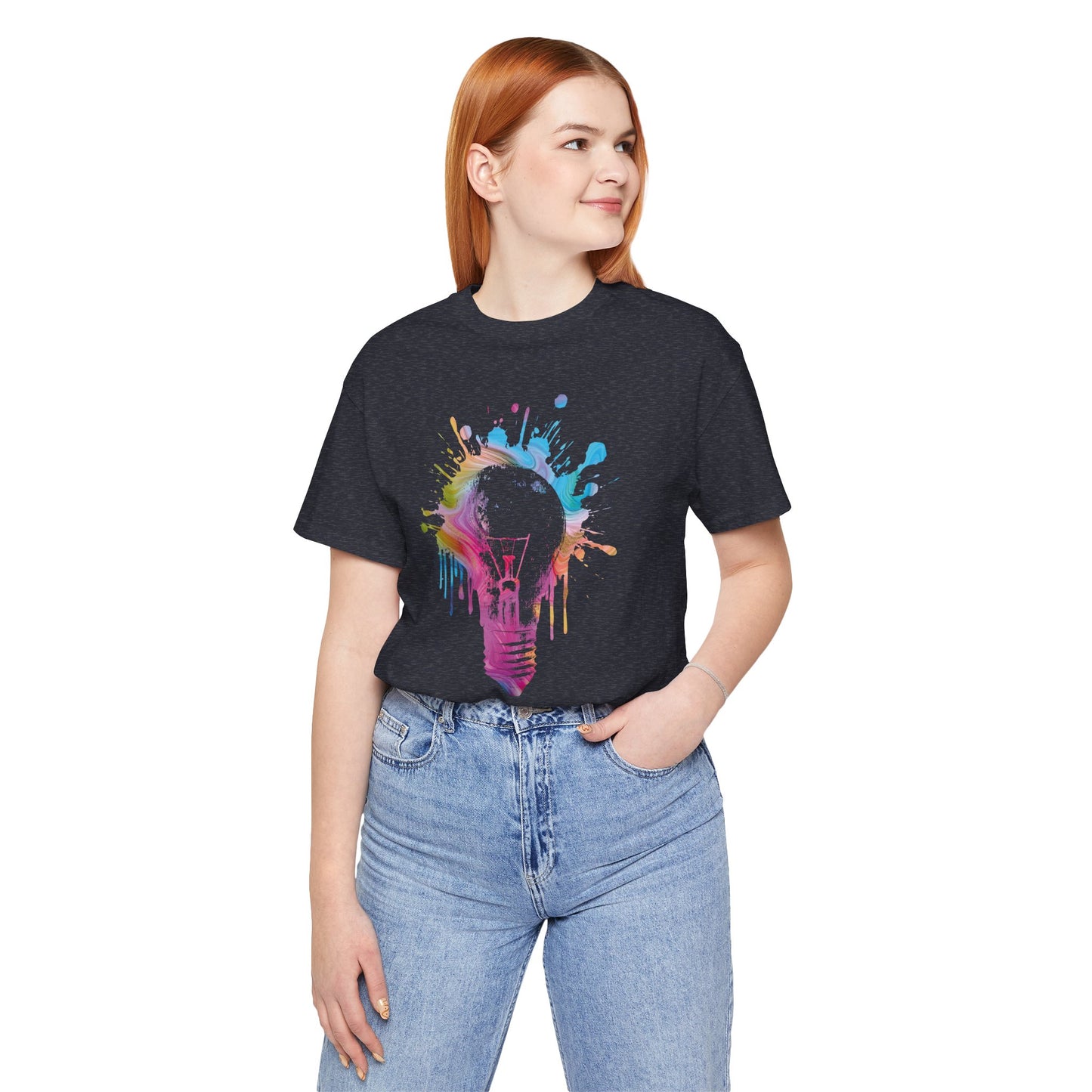 Creative Idea T-Shirt — Colorful Paint Splash Idea Tee