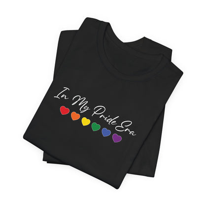 Pride Heart Tee — "In My Pride Era" Rainbow Hearts T-Shirt