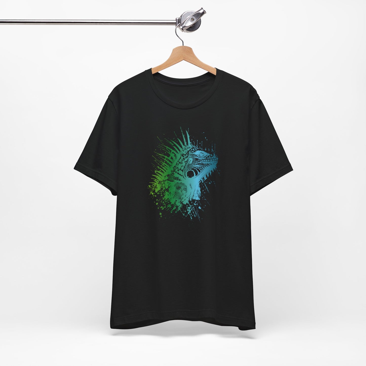 Iguana Splash T‑Shirt — Watercolor Reptile Graphic Tee