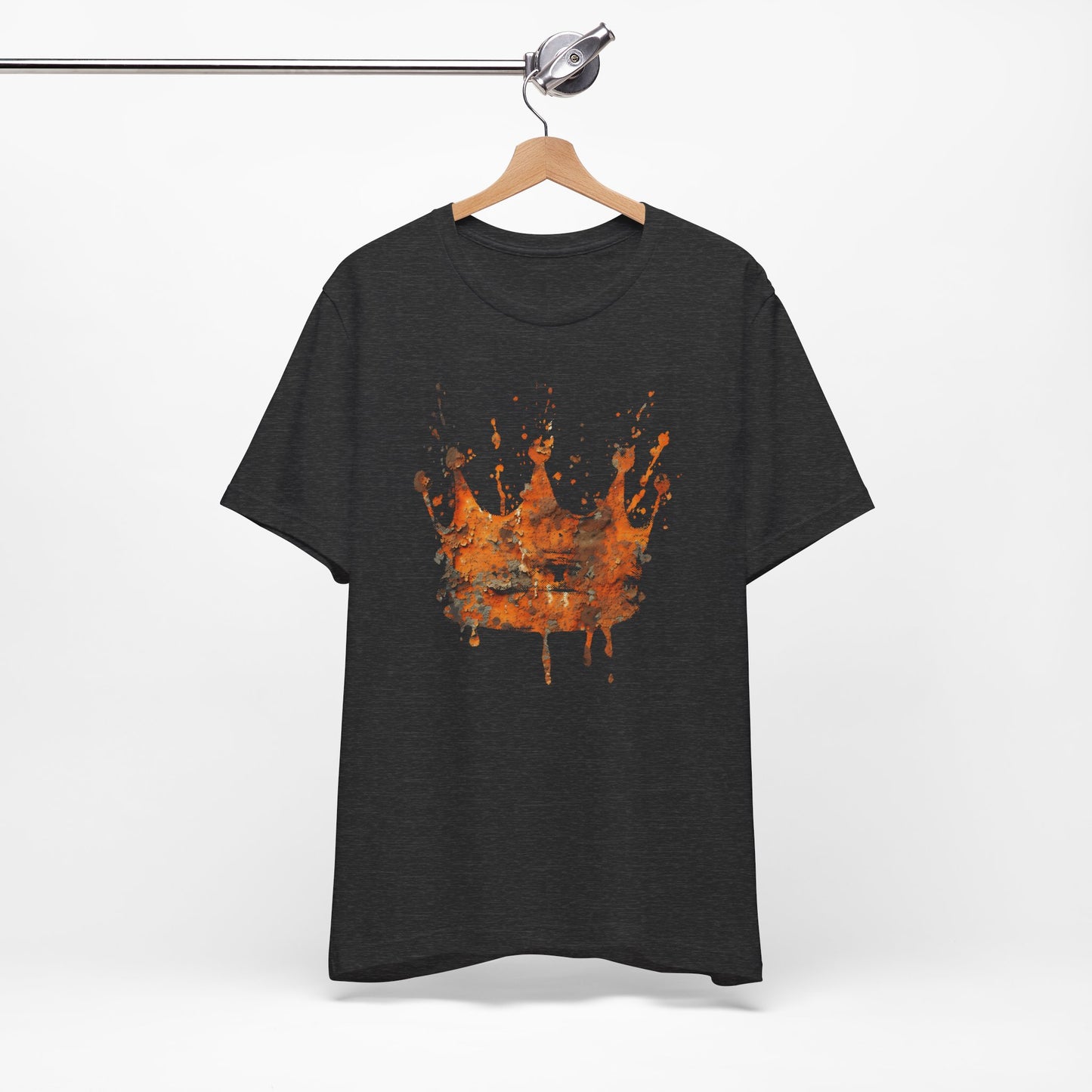 Weathered Kingdom T-Shirt — Watercolor Drip King Crown Graphic Tee