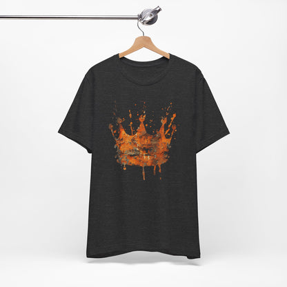 Weathered Kingdom T-Shirt — Watercolor Drip King Crown Graphic Tee