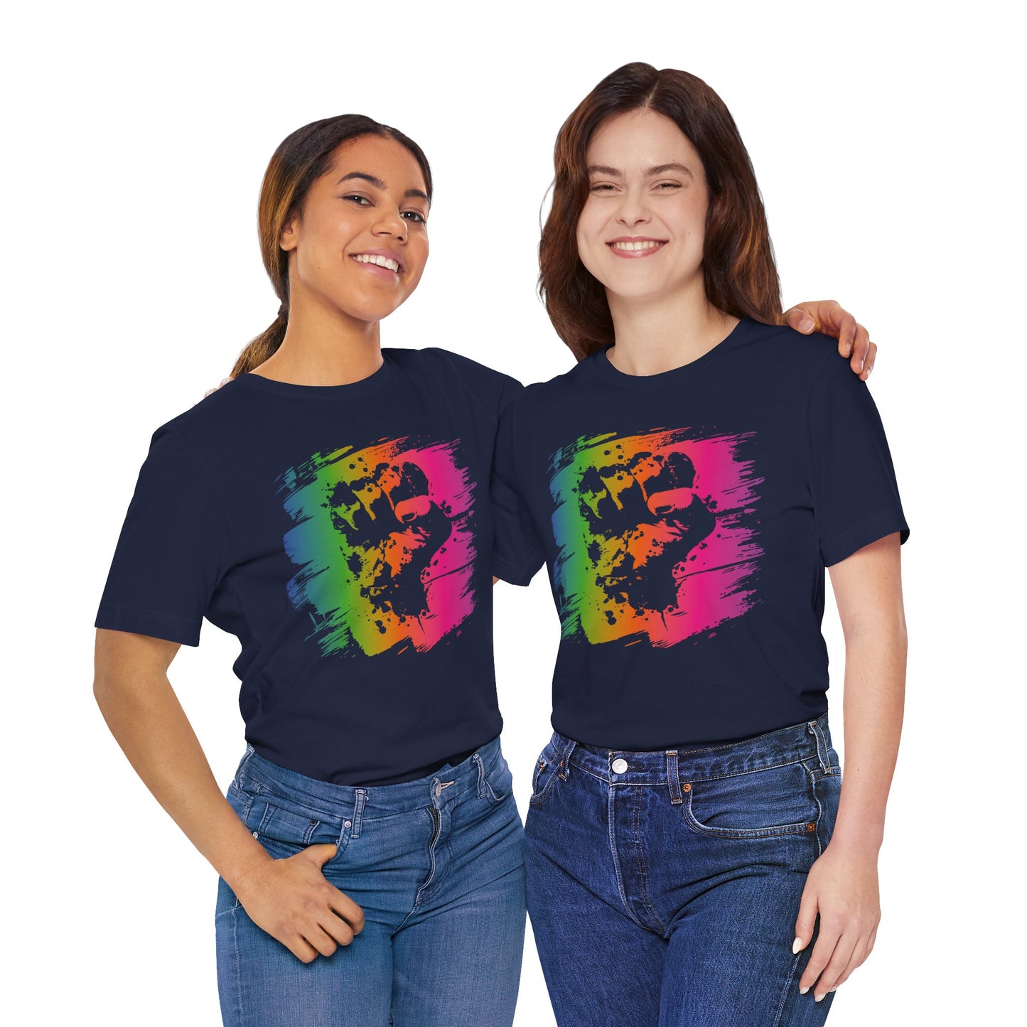 Fight the Power T‑Shirt — Neon Statement Tee