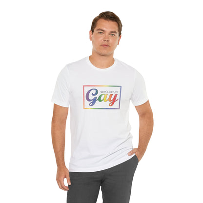 Gay Rainbow Pride Tee — Retro 'Proud to Be Gay' Graphic T-Shirt