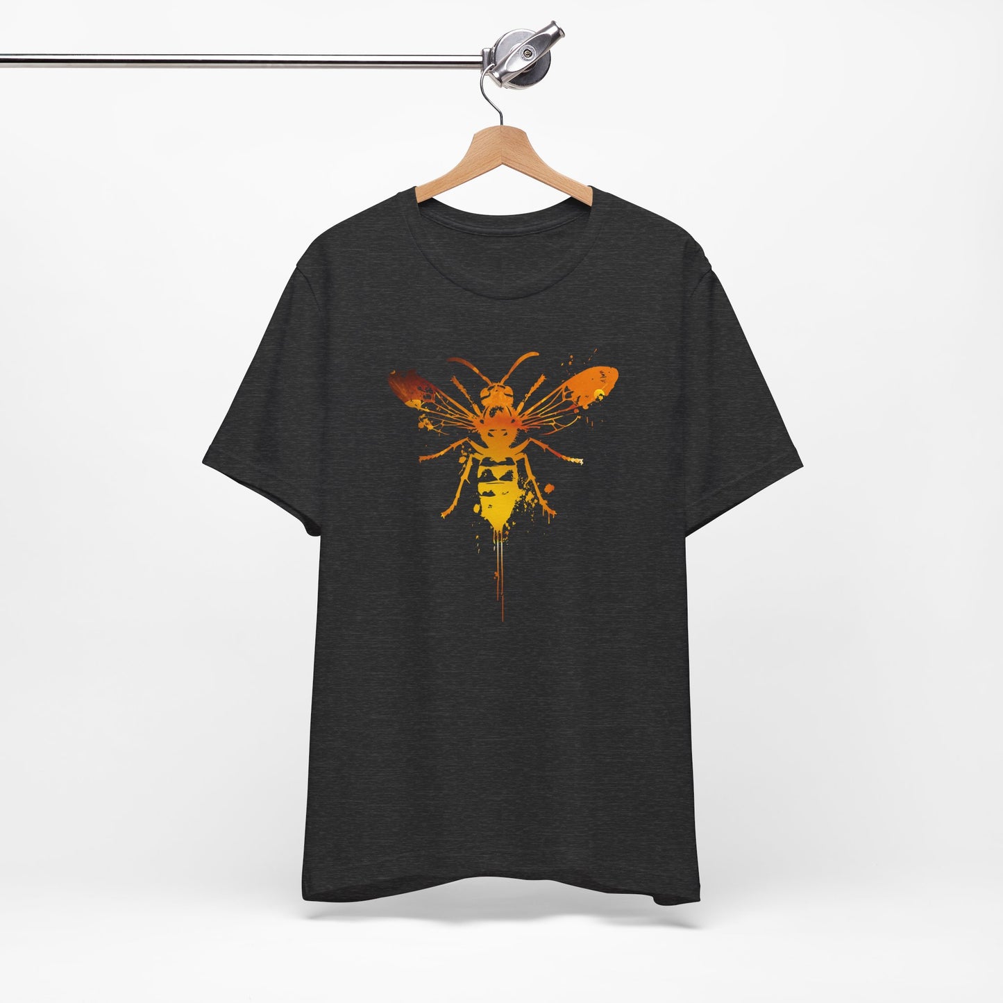 Sting Like a Bee Graphic Tee — Orange Watercolor Bee Shirt