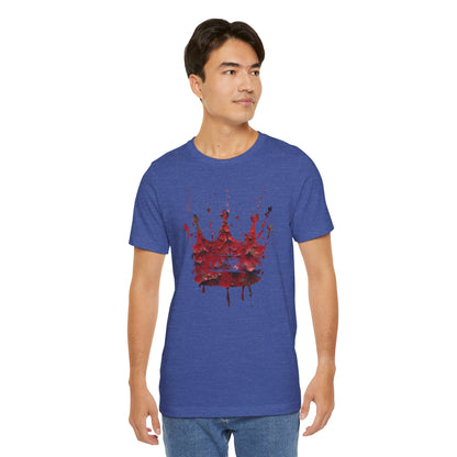 Weathered Kingdom T-Shirt — Watercolor Drip King Crown Graphic Tee