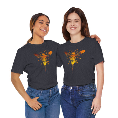 Sting Like a Bee Graphic Tee — Orange Watercolor Bee Shirt