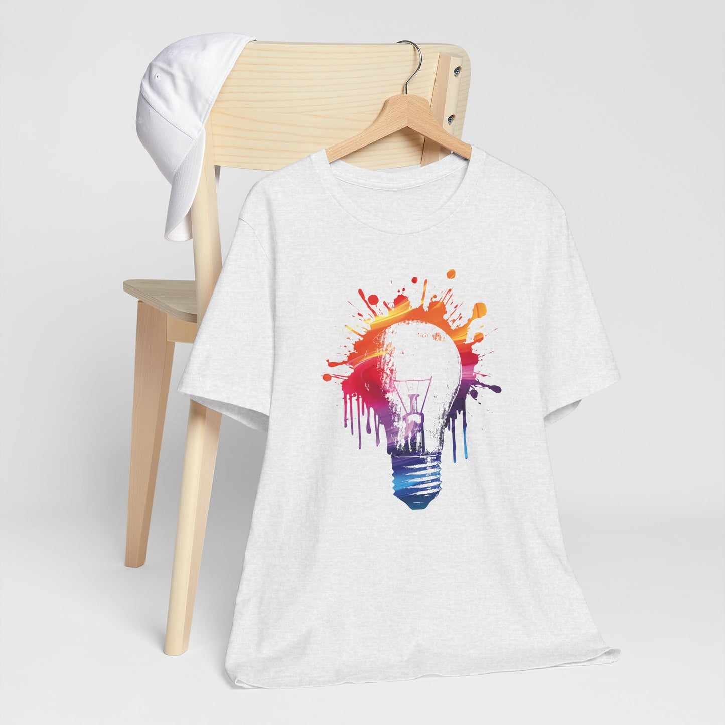 Creative Idea T-Shirt — Colorful Paint Splash Idea Tee