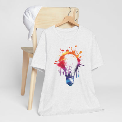 Creative Idea T-Shirt — Colorful Paint Splash Idea Tee