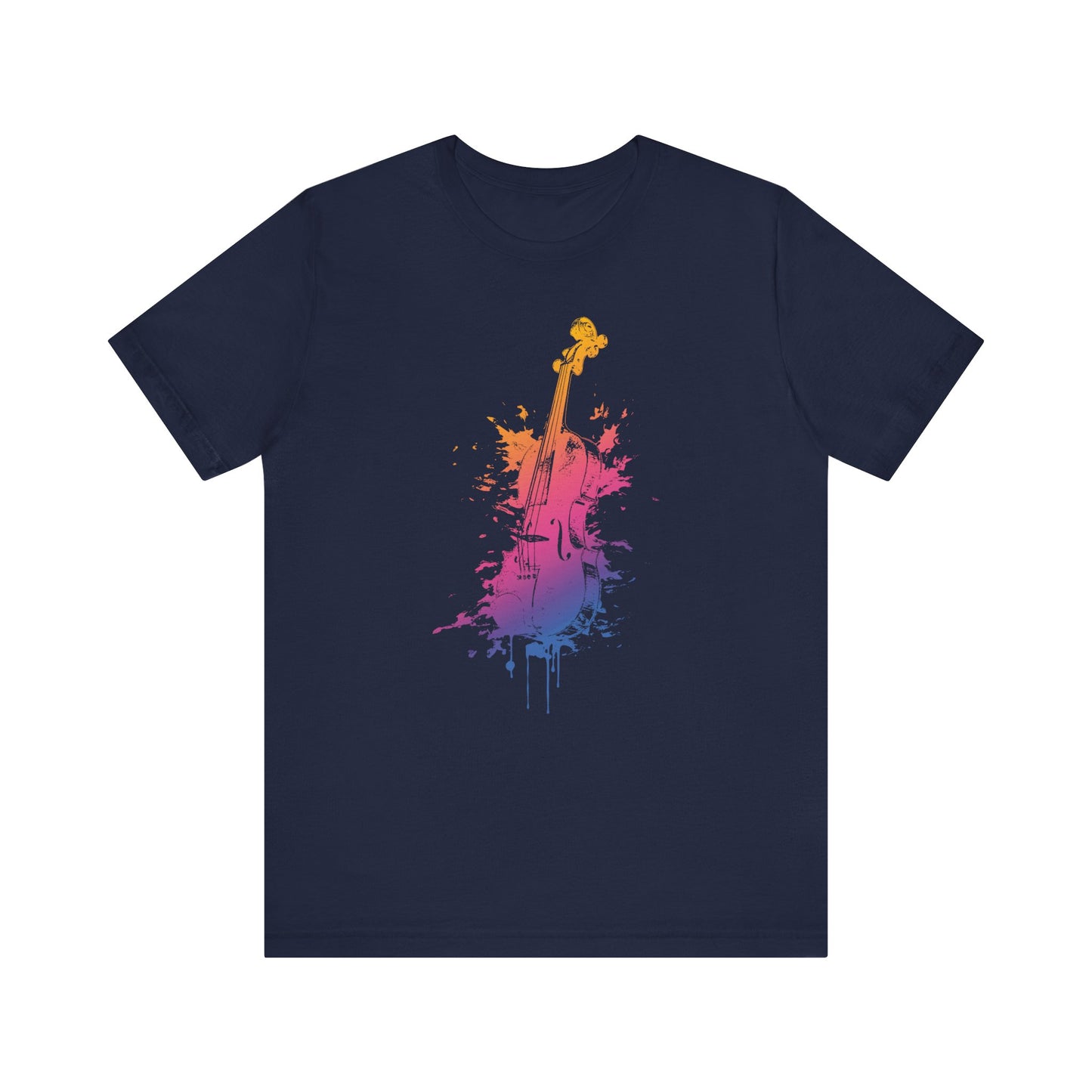 Colorful Violin Splash T-Shirt — Watercolor Musician Tee for Violinists & Music Lovers