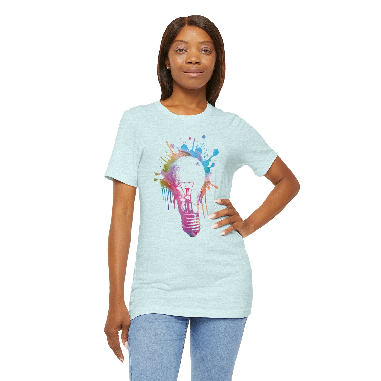 Creative Idea T-Shirt — Colorful Paint Splash Idea Tee