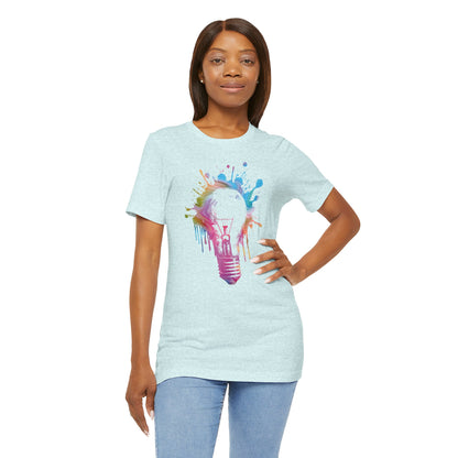 Creative Idea T-Shirt — Colorful Paint Splash Idea Tee