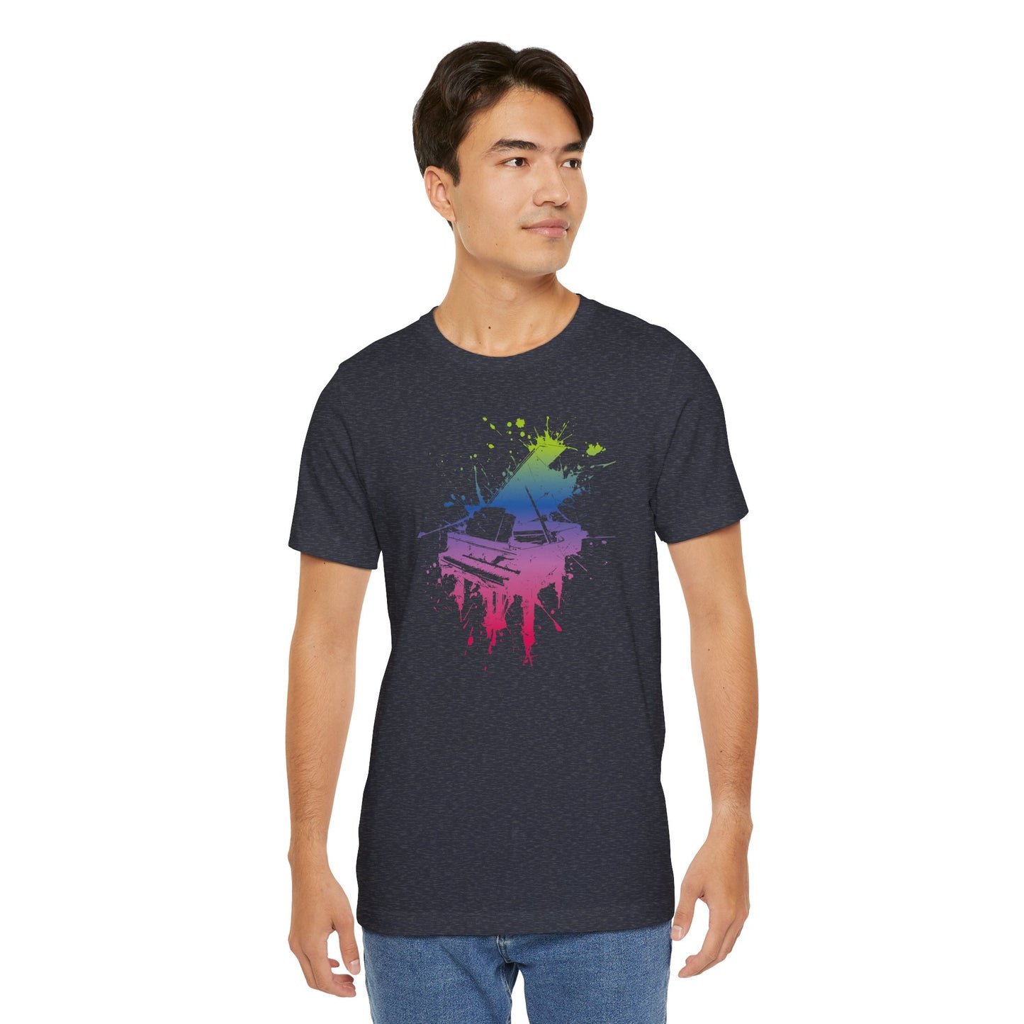 Play me to the Moon T‑Shirt — Colorful Music Lover Tee