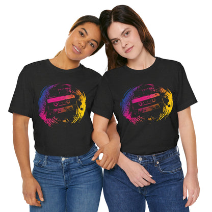 Retro Cassette Tape Tee — Vintage 80s Music Graphic T-Shirt