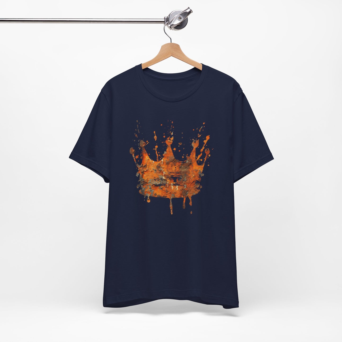 Weathered Kingdom T-Shirt — Watercolor Drip King Crown Graphic Tee