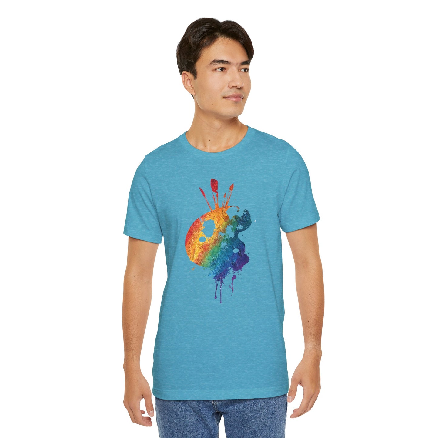 Watercolor Paint Palette T-Shirt — Rainbow Artist Tee