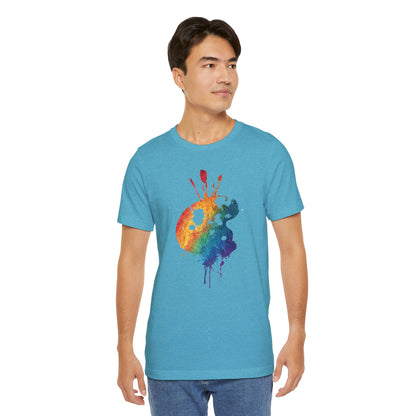 Watercolor Paint Palette T-Shirt — Rainbow Artist Tee