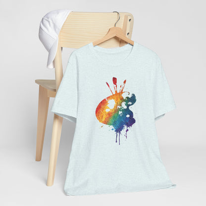 Watercolor Paint Palette T-Shirt — Rainbow Artist Tee