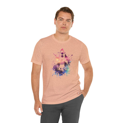 Rocket Ship T-Shirt — Colorful Space Launch Graphic Tee