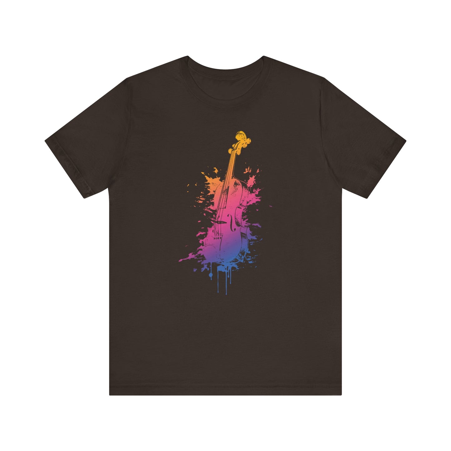 Colorful Violin Splash T-Shirt — Watercolor Musician Tee for Violinists & Music Lovers