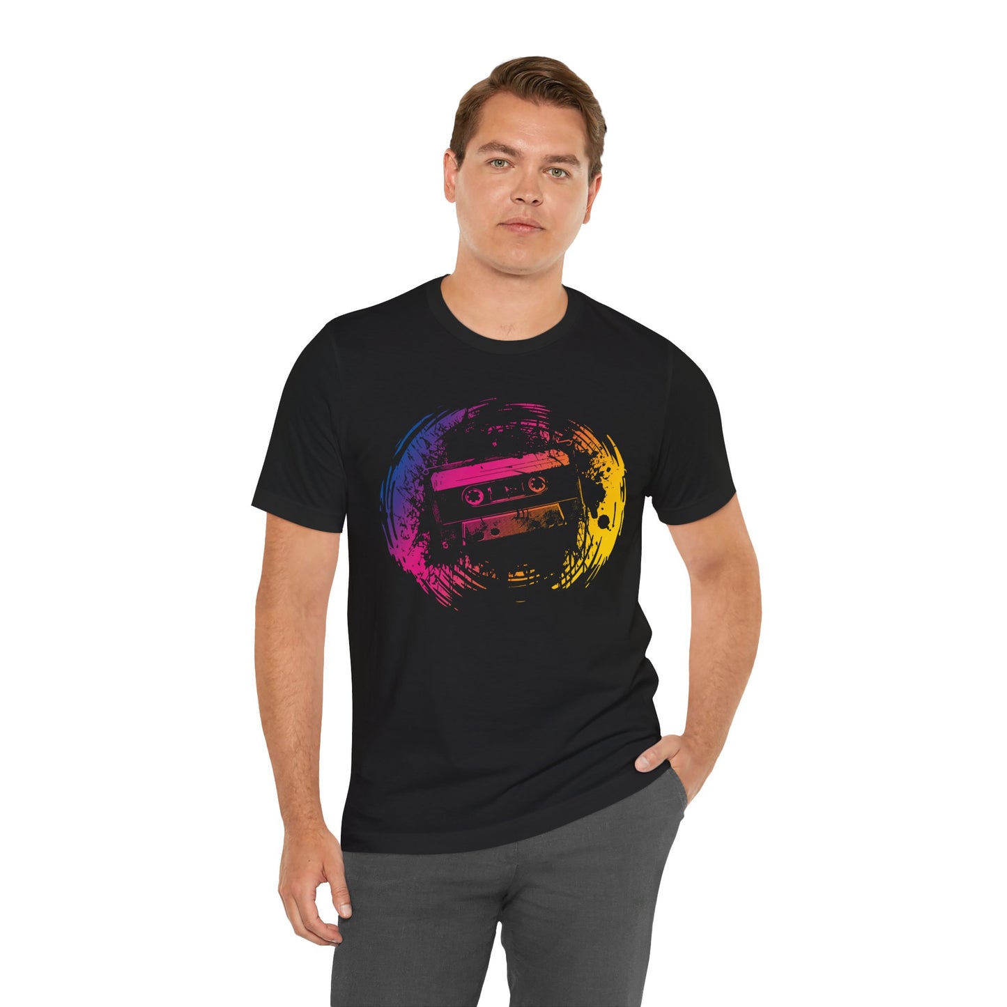 Retro Cassette Tape Tee — Vintage 80s Music Graphic T-Shirt