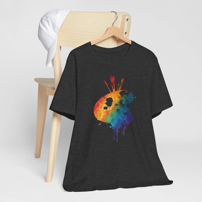 Watercolor Paint Palette T-Shirt — Rainbow Artist Tee