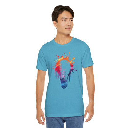 Creative Idea T-Shirt — Colorful Paint Splash Idea Tee