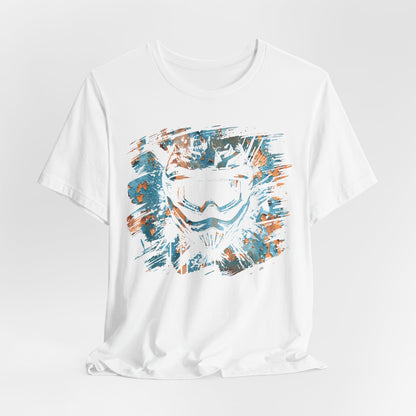 Motorcross Helmet T-Shirt — Distressed Brushstroke Animal Graphic Tee
