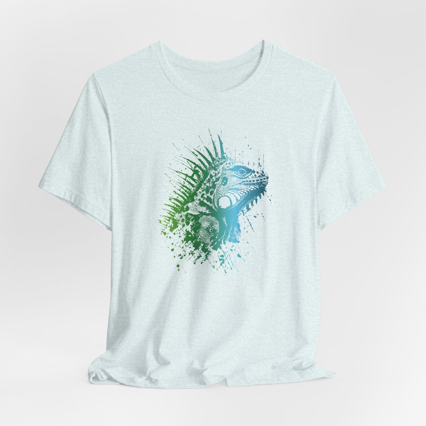 Iguana Splash T‑Shirt — Watercolor Reptile Graphic Tee
