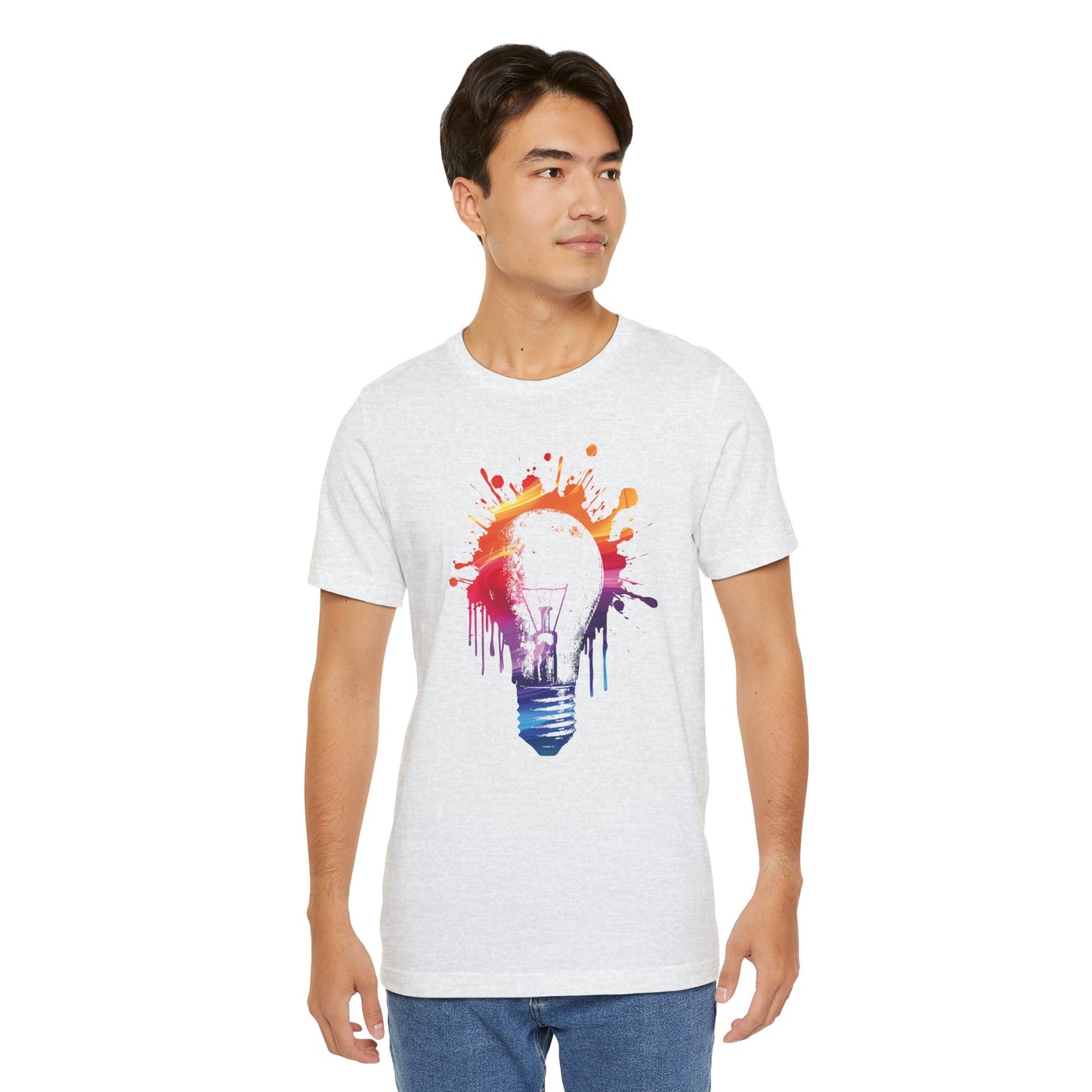 Creative Idea T-Shirt — Colorful Paint Splash Idea Tee