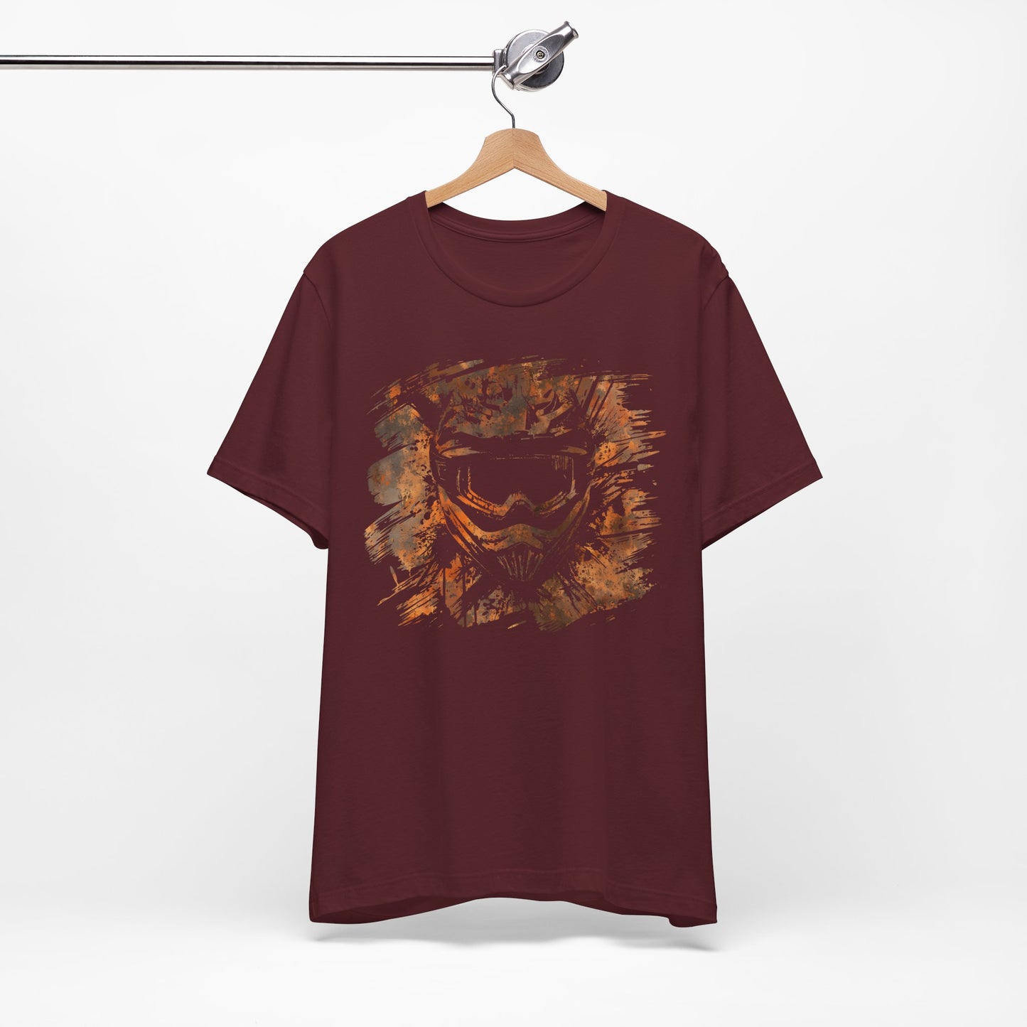 Motorcross Helmet T-Shirt — Distressed Brushstroke Animal Graphic Tee