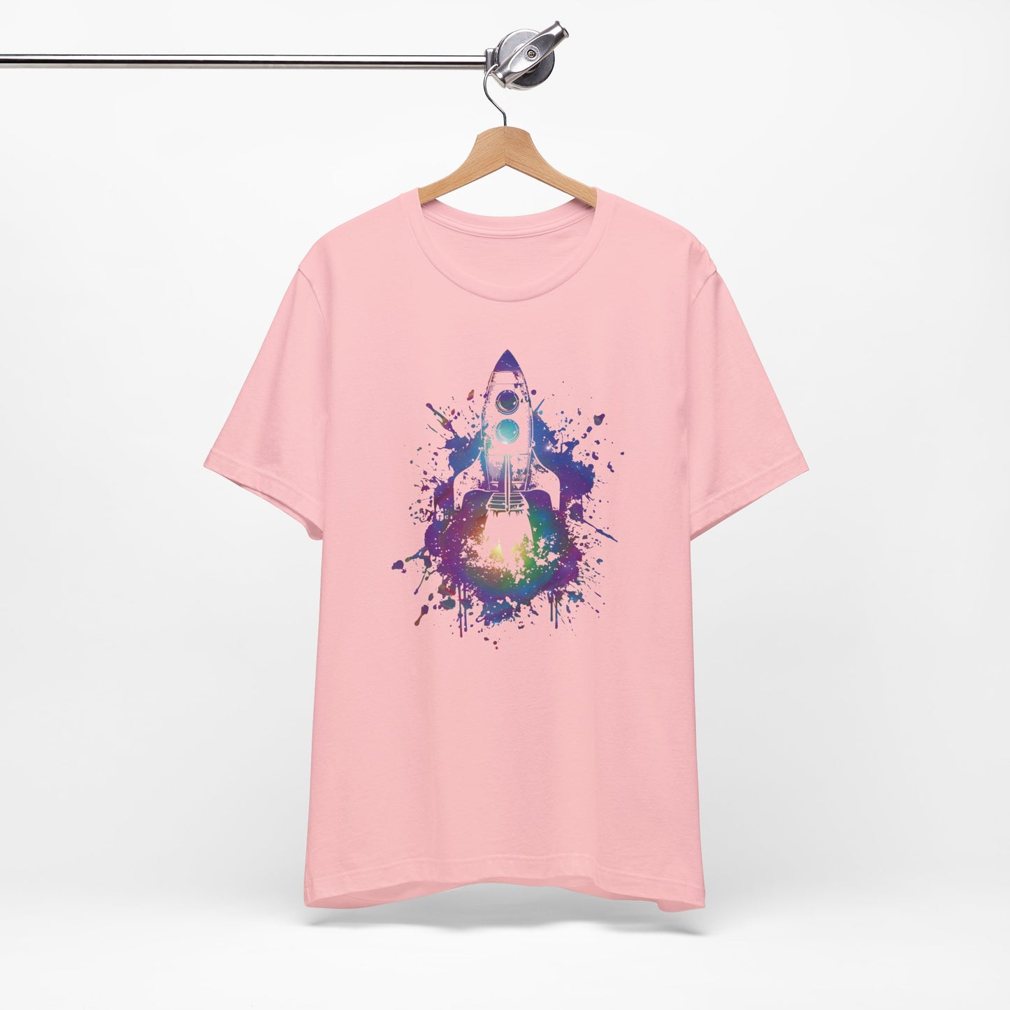 Rocket Ship T-Shirt — Colorful Space Launch Graphic Tee