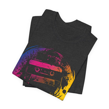 Retro Cassette Tape Tee — Vintage 80s Music Graphic T-Shirt