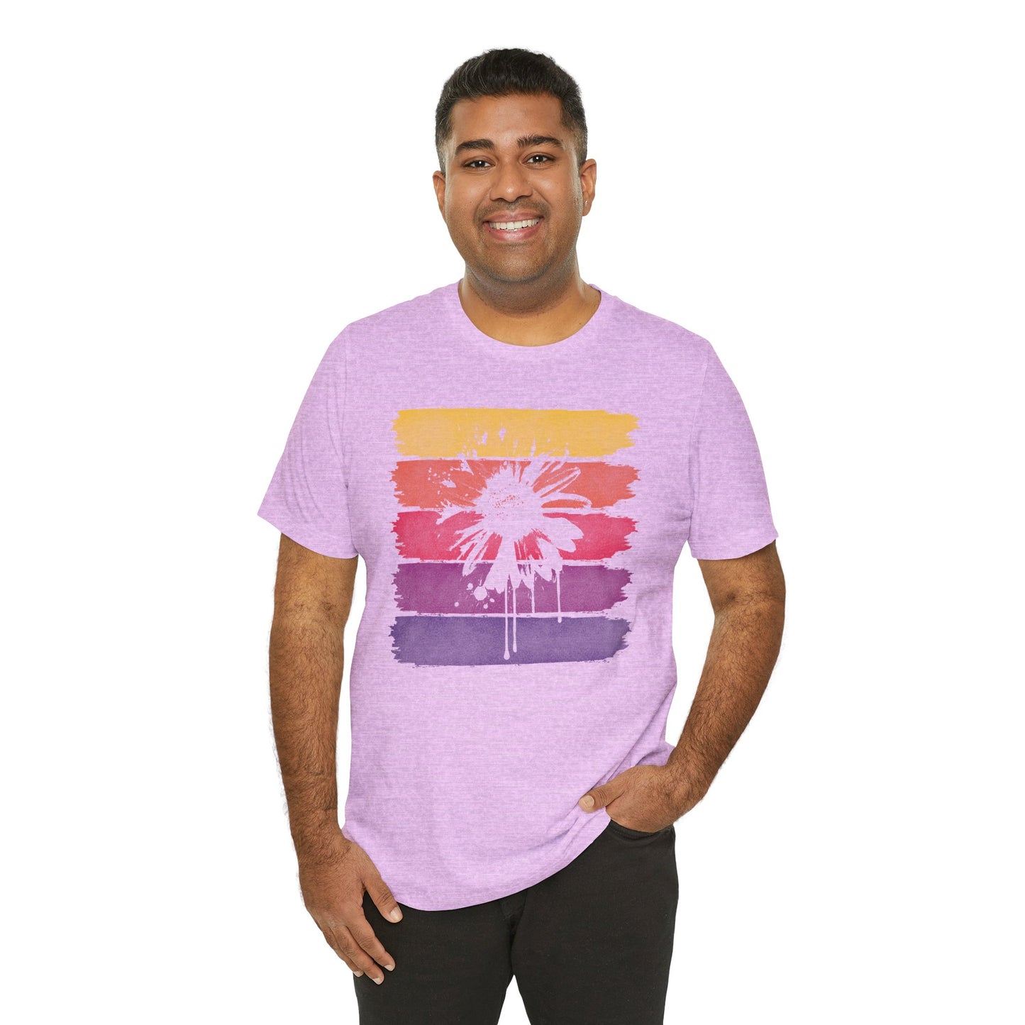 Paint-Splatter Daisy T-Shirt