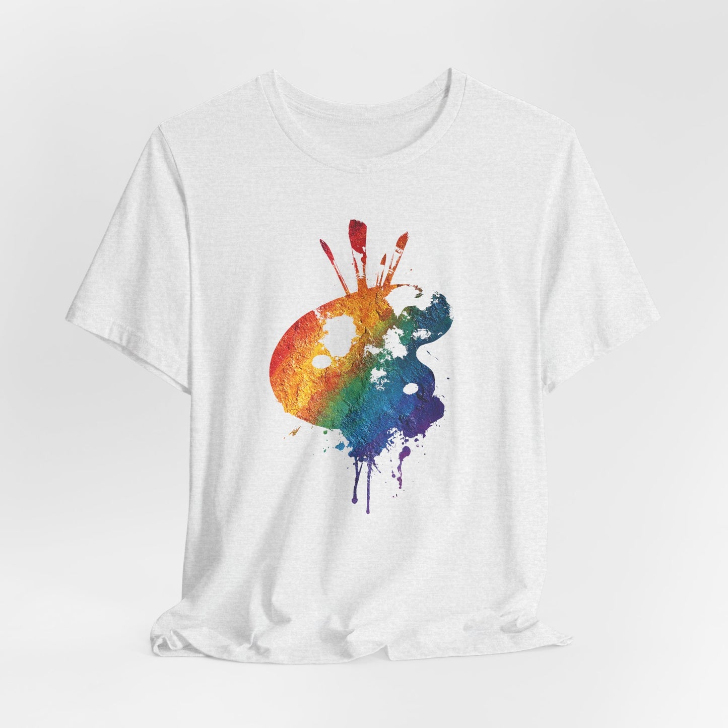 Watercolor Paint Palette T-Shirt — Rainbow Artist Tee