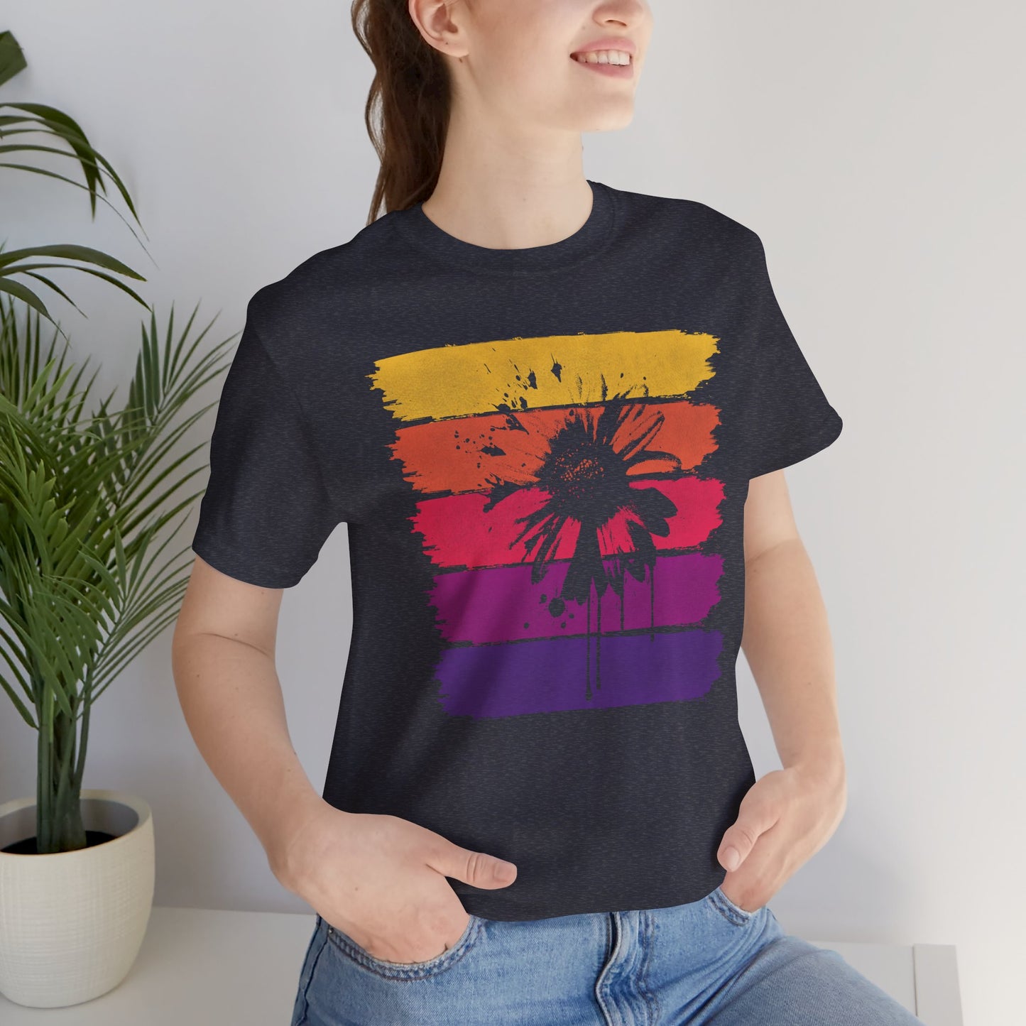 Paint-Splatter Daisy T-Shirt