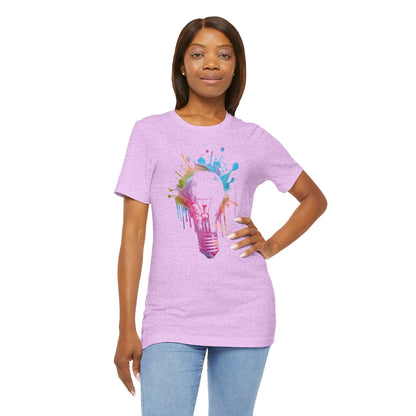 Creative Idea T-Shirt — Colorful Paint Splash Idea Tee