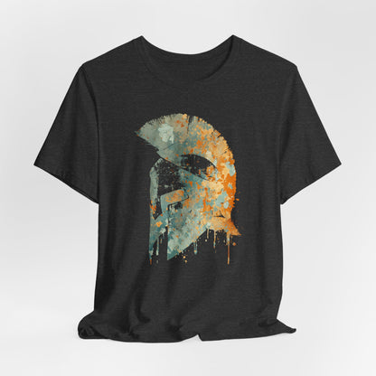Spartan Helmet T‑Shirt — Rustic Warrior Graphic Tee