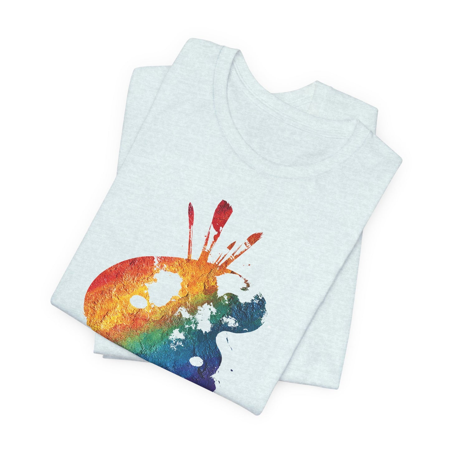 Watercolor Paint Palette T-Shirt — Rainbow Artist Tee