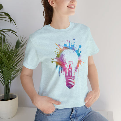 Creative Idea T-Shirt — Colorful Paint Splash Idea Tee