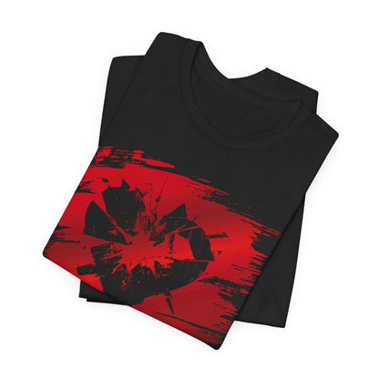 Broken Heart Brushstroke Tee — Distressed Red Heart Graphic Shirt