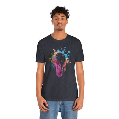 Creative Idea T-Shirt — Colorful Paint Splash Idea Tee