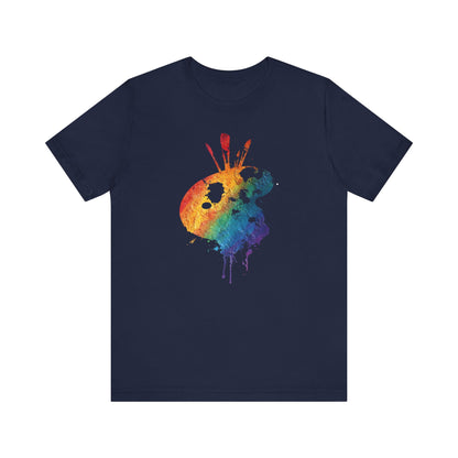 Watercolor Paint Palette T-Shirt — Rainbow Artist Tee