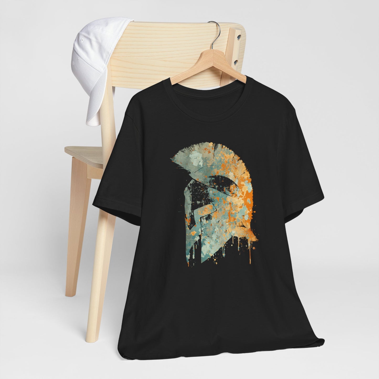 Spartan Helmet T‑Shirt — Rustic Warrior Graphic Tee