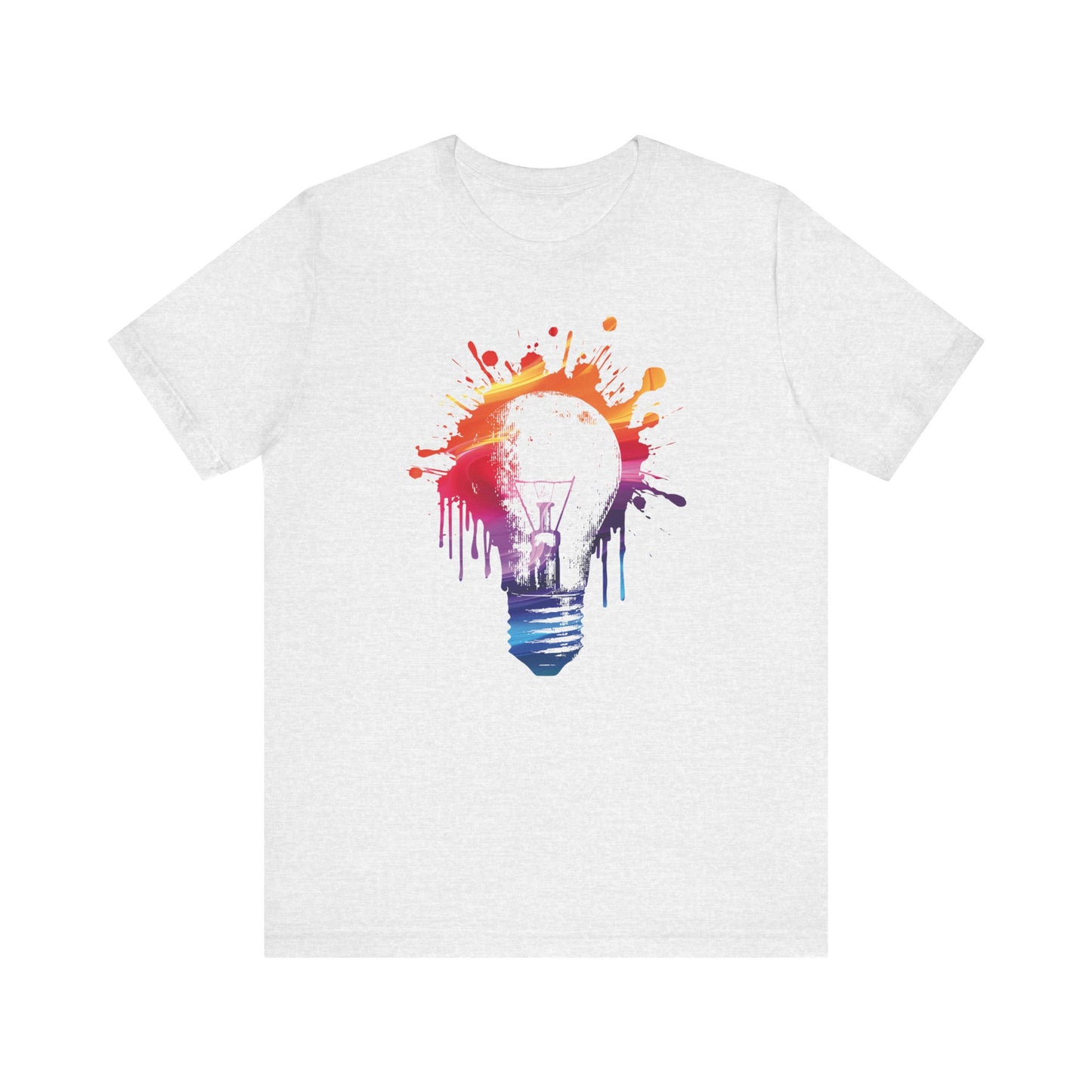Creative Idea T-Shirt — Colorful Paint Splash Idea Tee