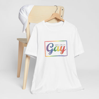 Gay Rainbow Pride Tee — Retro 'Proud to Be Gay' Graphic T-Shirt