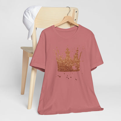 Golden Crown T-Shirt — Vintage Royalty Graphic Tee