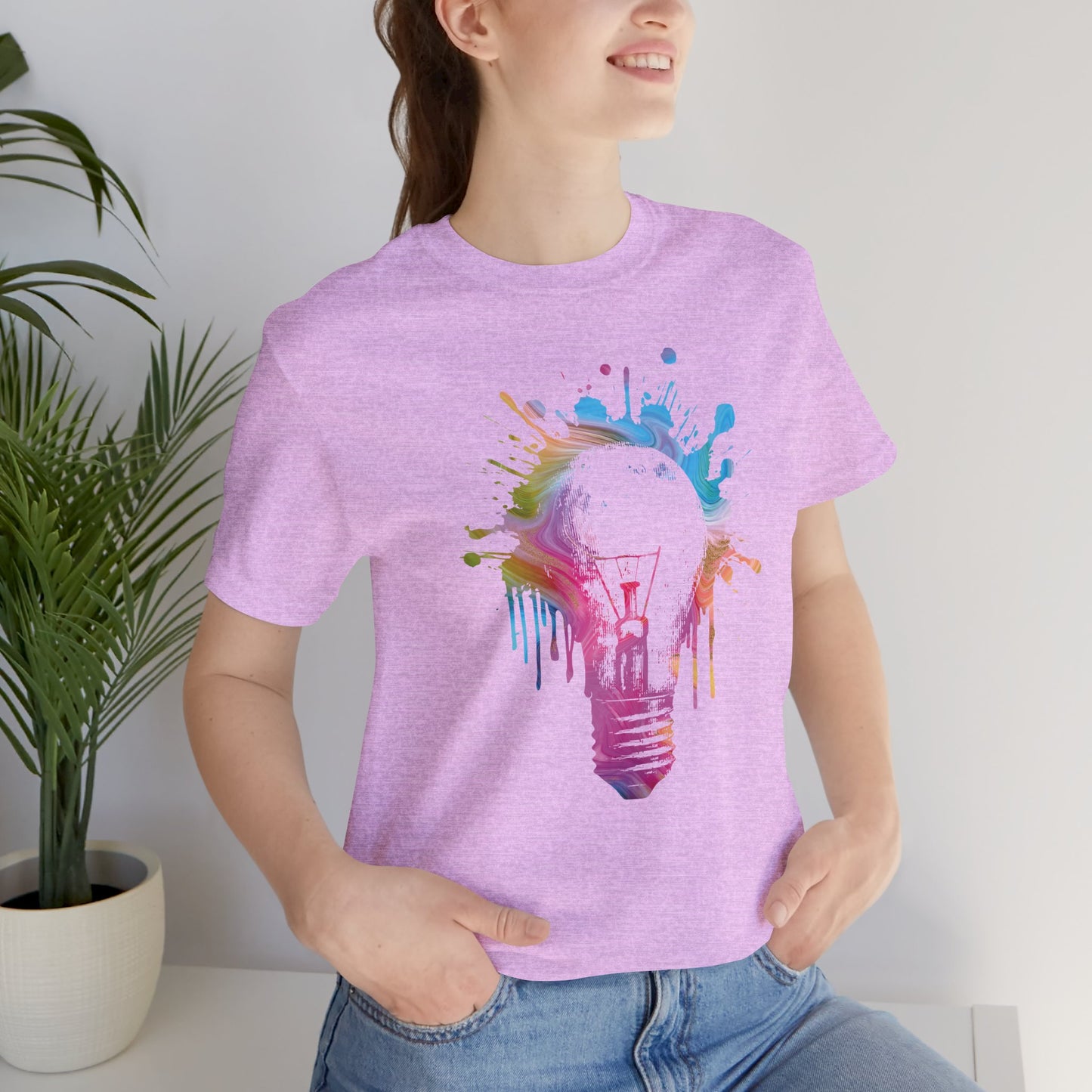 Creative Idea T-Shirt — Colorful Paint Splash Idea Tee